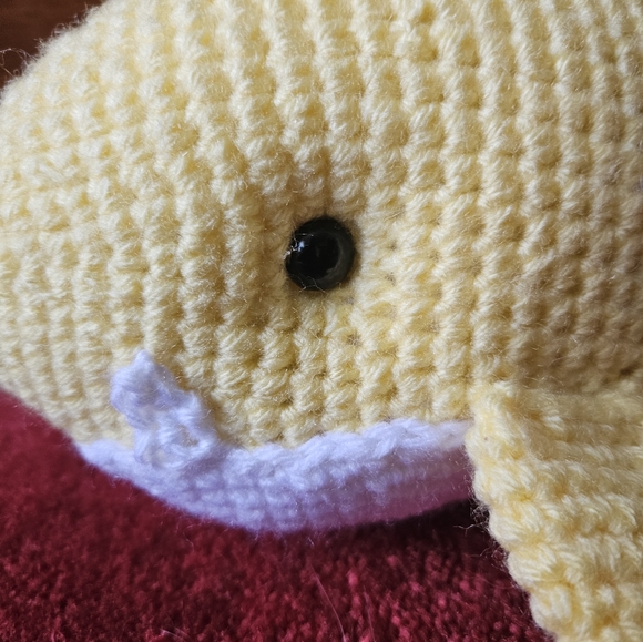 Crochet Yellow Shark Amigurumi Doll - Picture 9 of 11